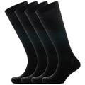 Sock Stack Travel Compression Socks 2 Pairs Unisex Knee-High Black Breathable Flight Socks for Circulation and Leg Support