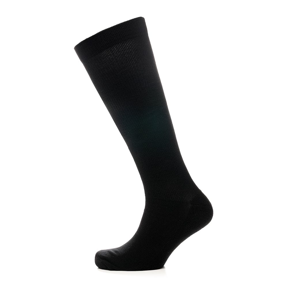 Sock Stack Travel Compression Socks 2 Pairs Unisex Knee-High Black Breathable Flight Socks for Circulation and Leg Support