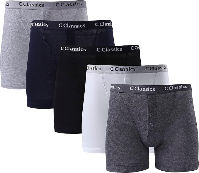 MAYAR STYLES® Men’s Boxer Shorts Multipack – Breathable Cotton Boxer Underwear with Soft Elastic Waistband, Comfortable Everyday Fit – Assorted Colours