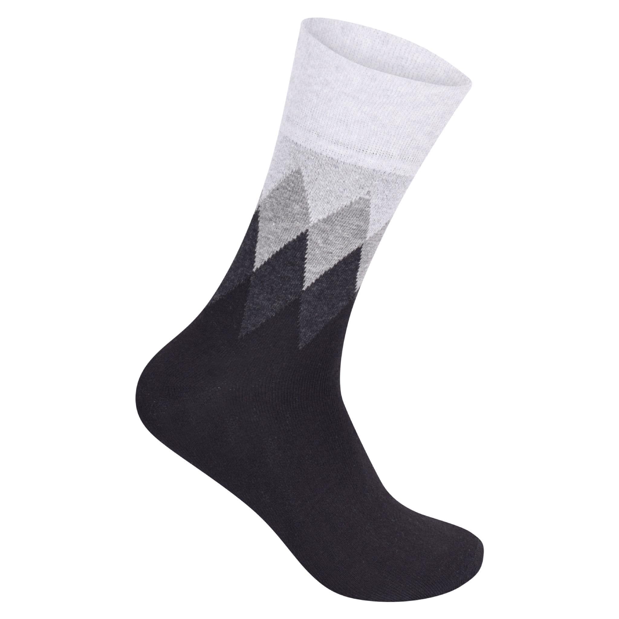 MAYAR STYLES Mens Diabetic Stripy Suit Socks, Non-Elastic Cotton Rich, UK 7-11, Stretchy Circulatory Socks