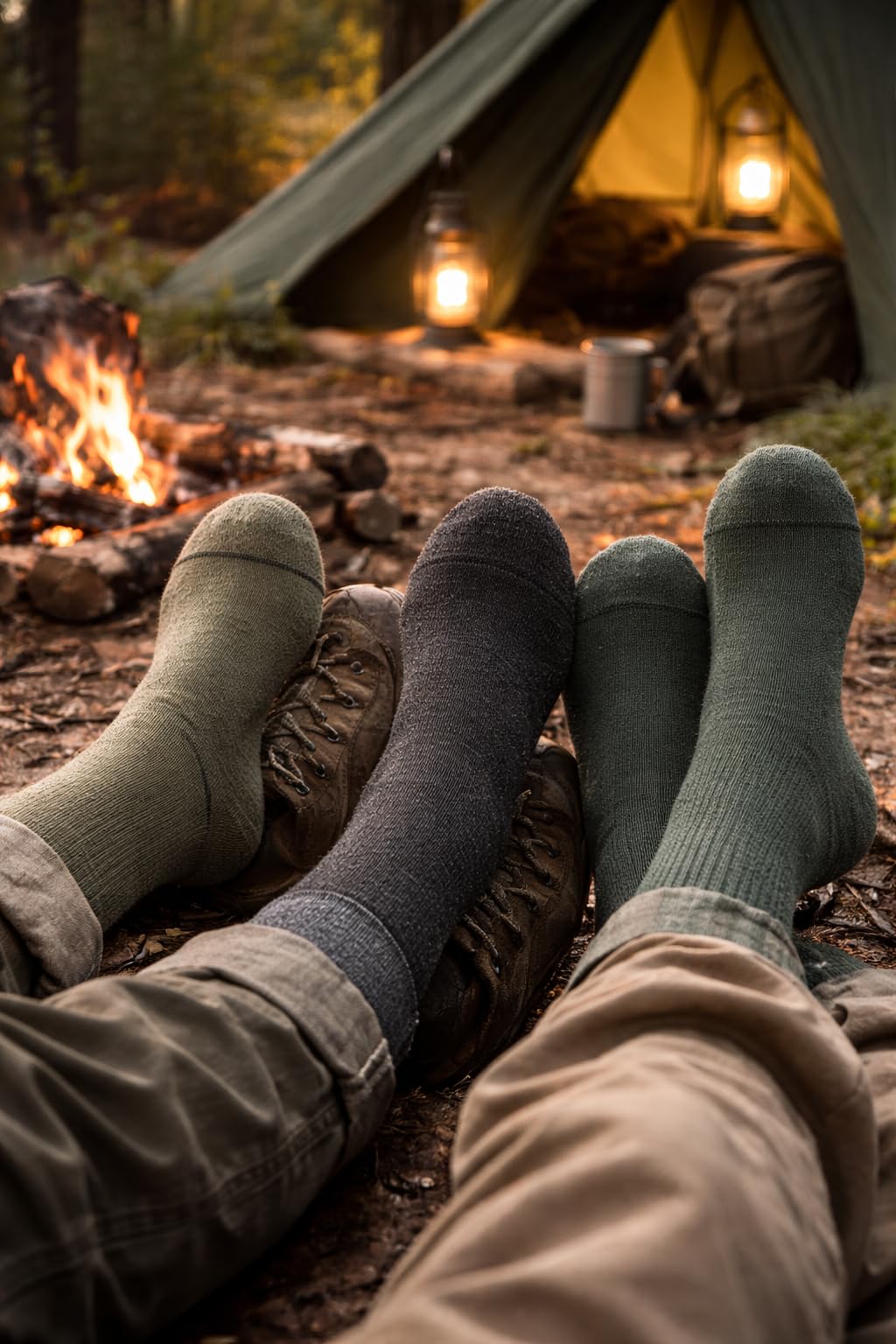MAYAR STYLES® Men’s Military Boot Socks 6 Pairs | Army Combat Hiking Thermal Socks | Thick Cotton Rich Padded Warm Socks for Work & Outdoor | Size UK 6–11