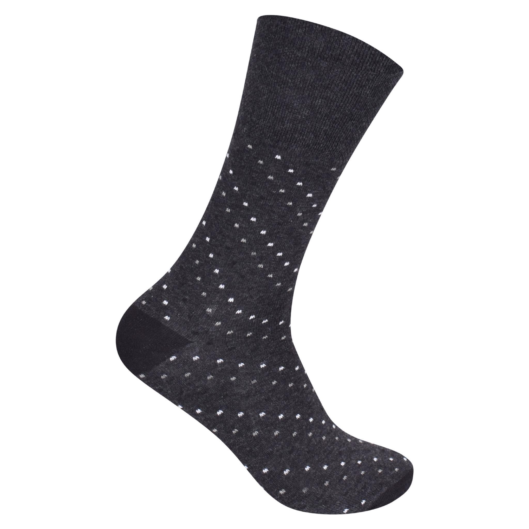 MAYAR STYLES Mens Diabetic Stripy Suit Socks, Non-Elastic Cotton Rich, UK 7-11, Stretchy Circulatory Socks