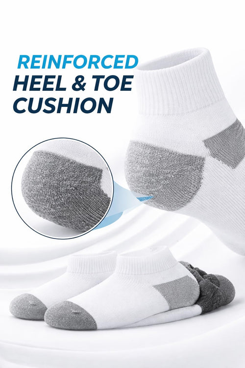 MAYAR STYLES Men’s Ankle Sports Socks – Cushioned Trainer Gym Socks, Breathable Cotton-Rich Low Cut Athletic Socks for Running & Everyday Wear (Multipack)