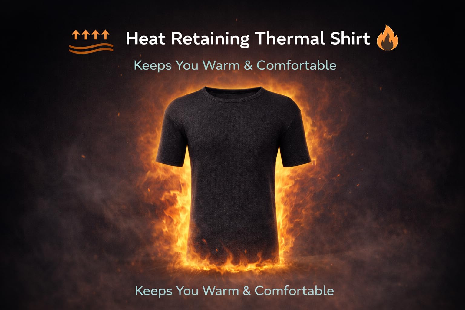 MAYAR STYLES® Men’s Thermal Short Sleeve Underwear Top – Warm Breathable Base Layer – Soft Cotton Blend Winter Thermal T-Shirt – Heat Retaining – S to XXL