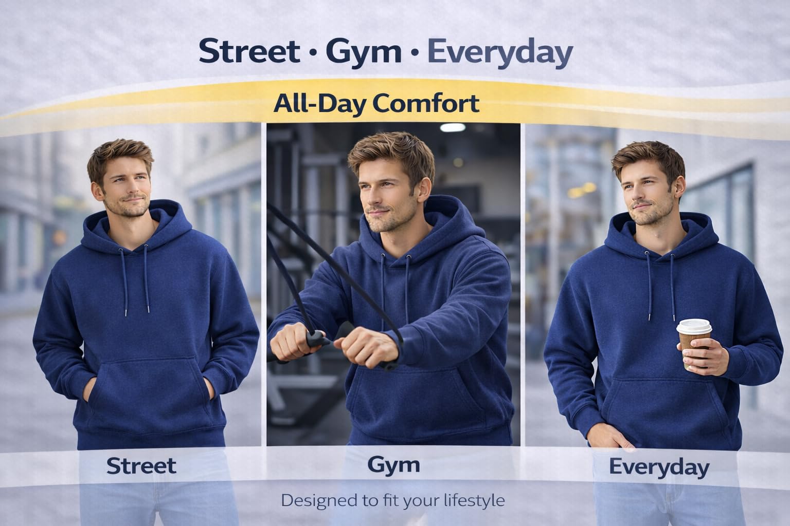MAYAR STYLES® Men’s Pullover Hoodie Plain Sweatshirt | Soft Warm Fleece Hoodie | Casual Everyday Hoody for Men | S–XXL | Black Grey Charcoal Navy Pink