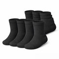 MAYAR STYLES® Unisex Girls Boys School Calf Socks Crew Mid-Calf Cotton Rich Everyday Socks, 6 Pairs