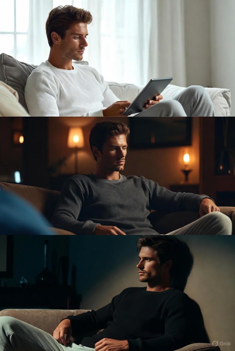 MAYAR STYLES Mens Thermals - Thermal Top for Men, Long Sleeve Thermal Tops Mens, Thermal Vests, Comfort Fit Thermal Shirt Men, 0.45 TOG, Cotton-Polyester Blend in Black, White, Charcoal, Small to XXL