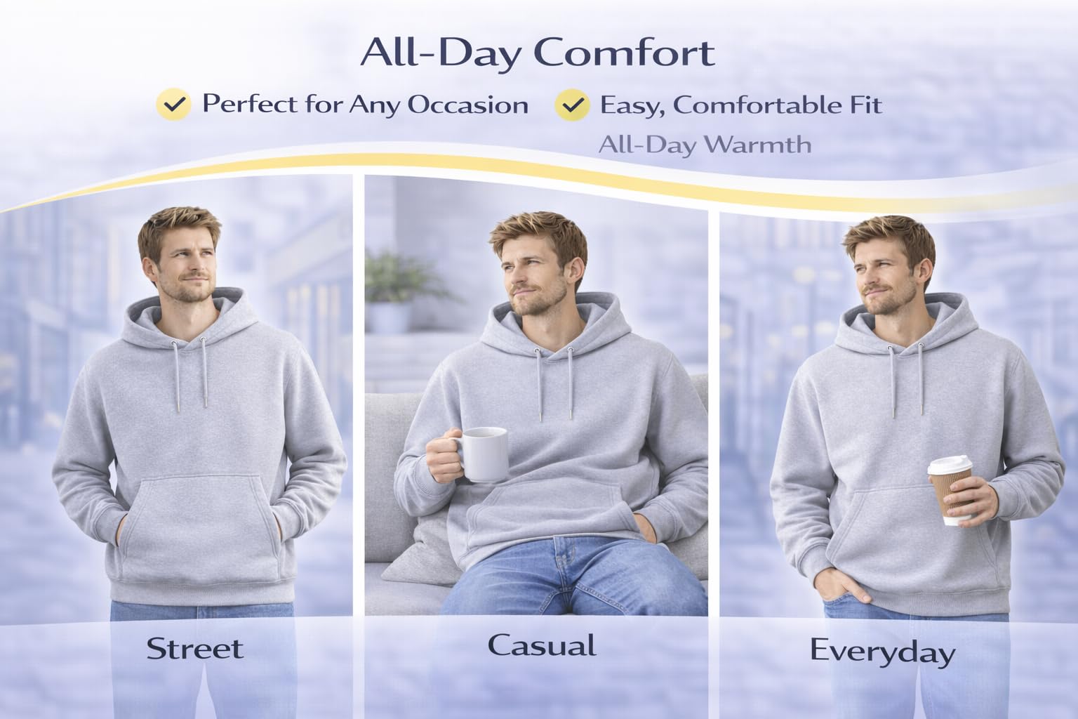 MAYAR STYLES® Men’s Pullover Hoodie Plain Sweatshirt | Soft Warm Fleece Hoodie | Casual Everyday Hoody for Men | S–XXL | Black Grey Charcoal Navy Pink