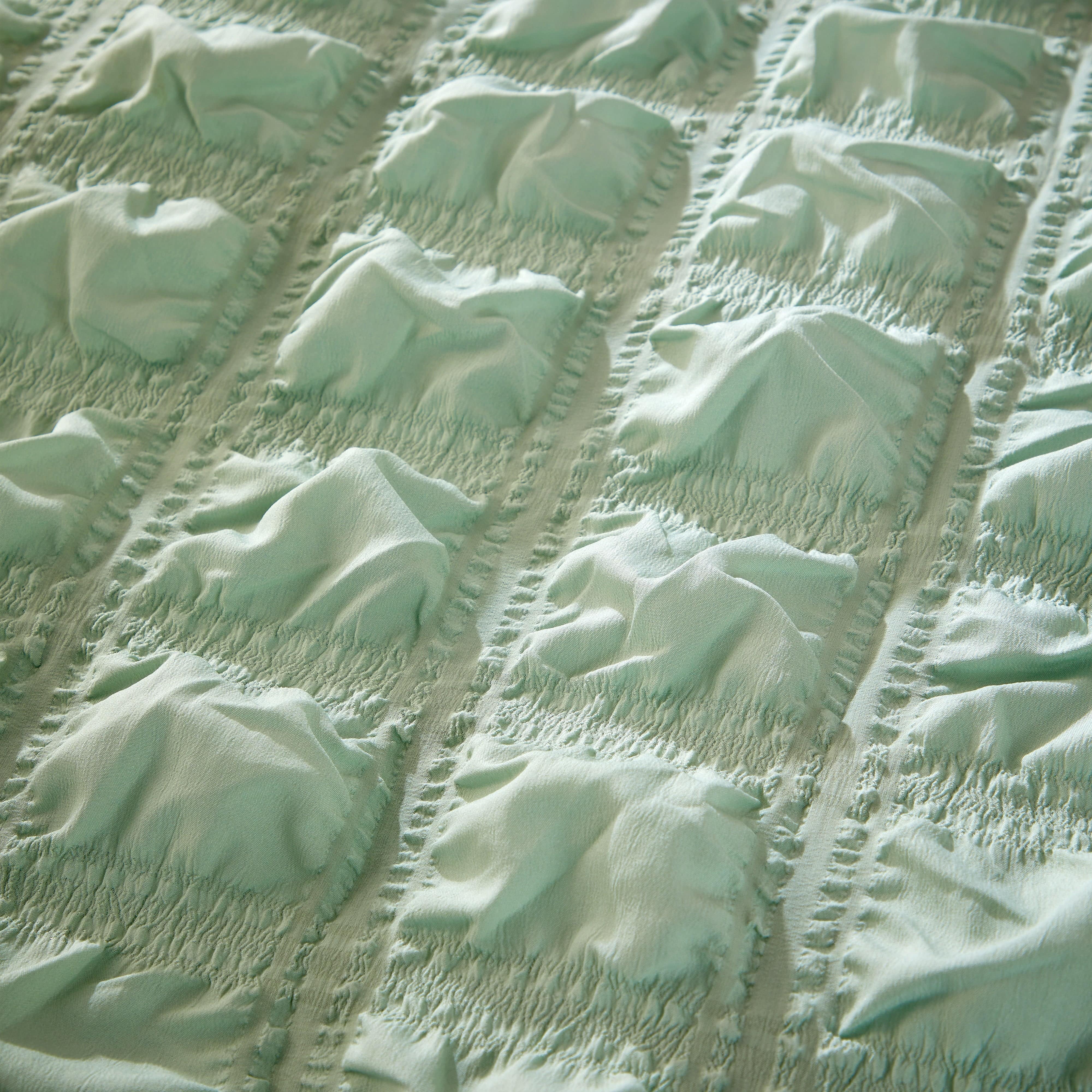 OLIVIA ROCCO Soho Sage Green Microfibre Duvet Cover Set With Pillowcases Easy Care