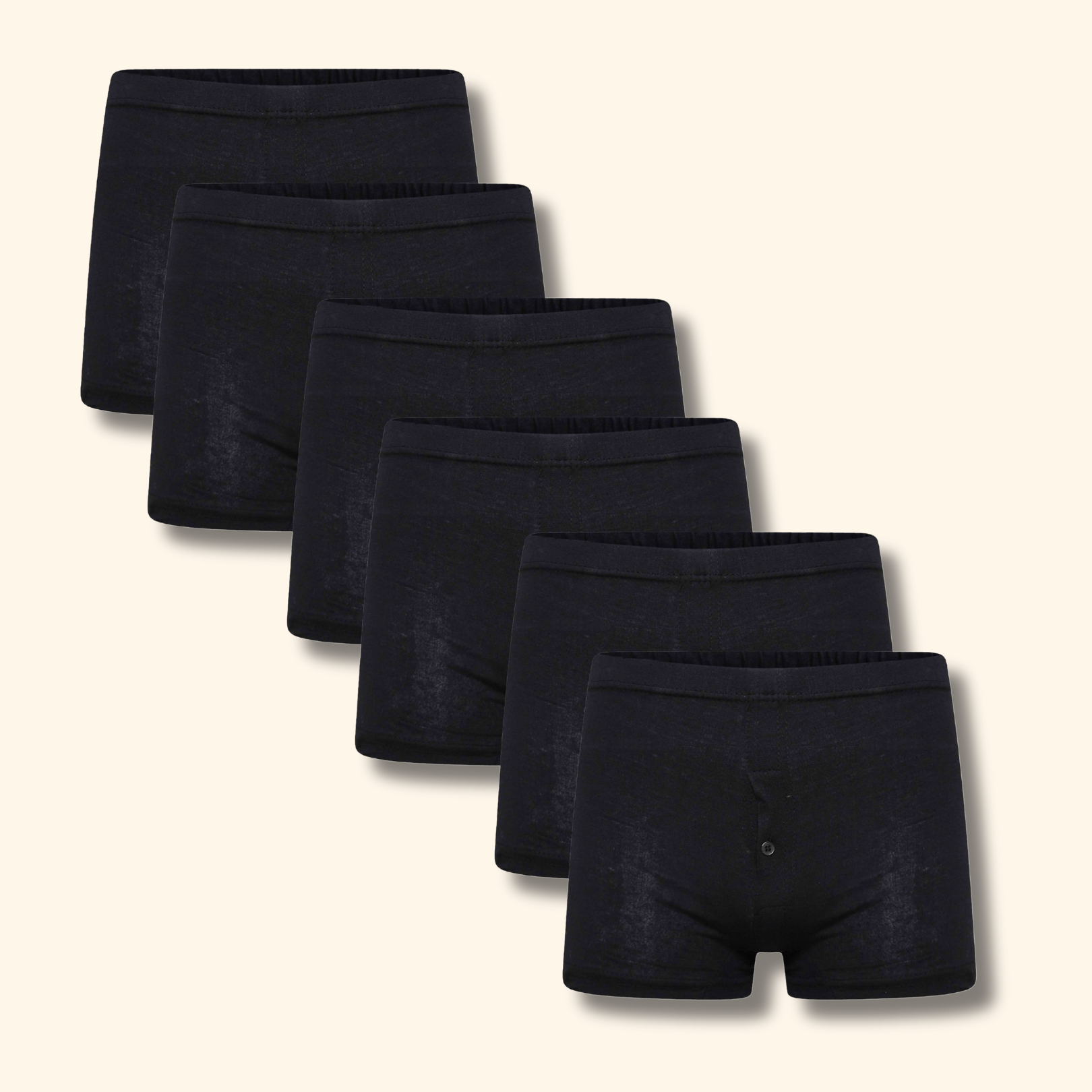 Sock Stack Mens Jersey Boxer Shorts Cotton Rich Classic Fit Breathable Button Fly Pack Of 6 Everyday Comfort For Active Wear