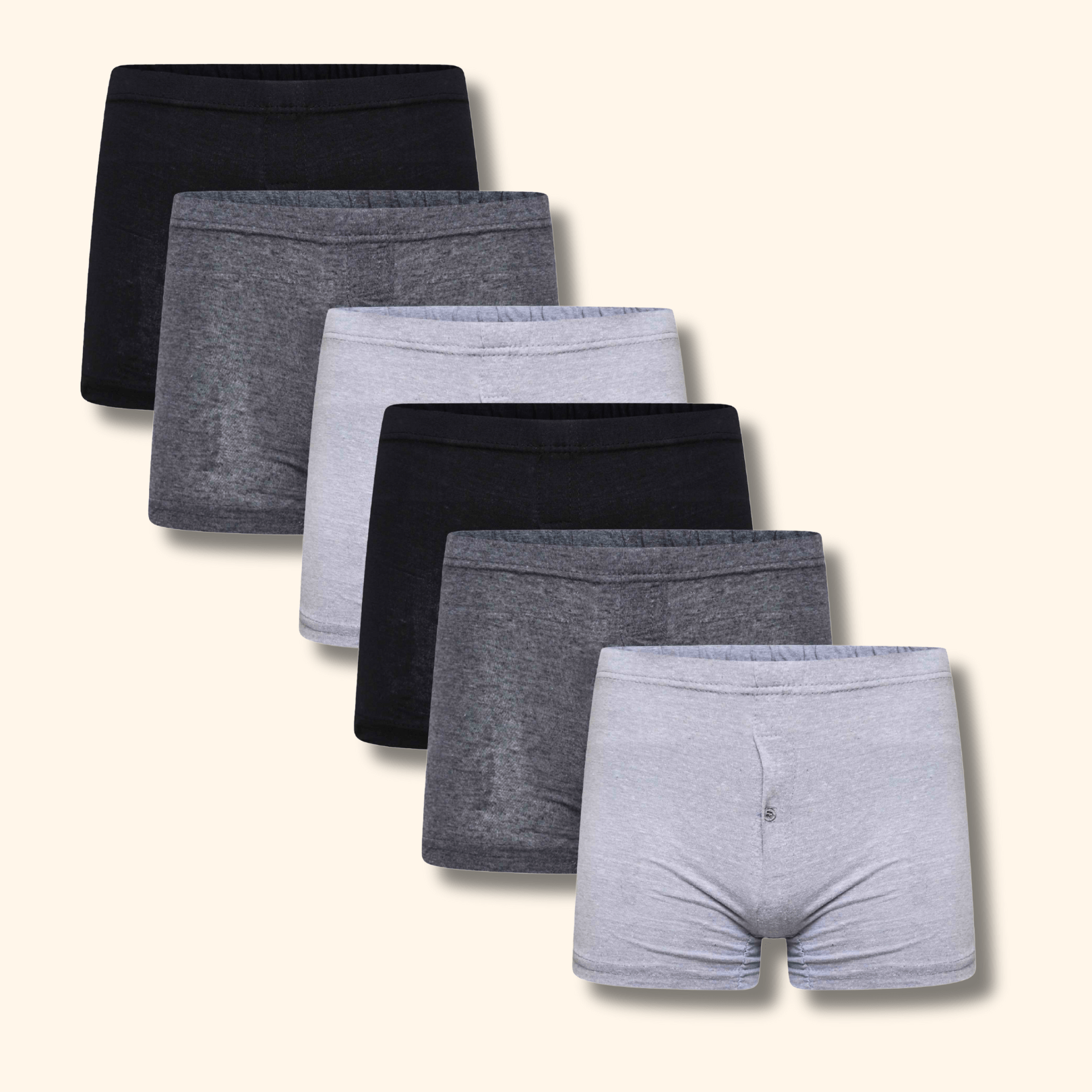 Sock Stack Mens Jersey Boxer Shorts Cotton Rich Classic Fit Breathable Button Fly Pack Of 6 Everyday Comfort For Active Wear